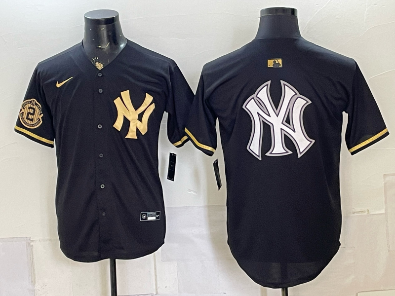 Men 2026 New York Yankees blank black Nike MLB Jersey 08040013->new york yankees->MLB Jersey